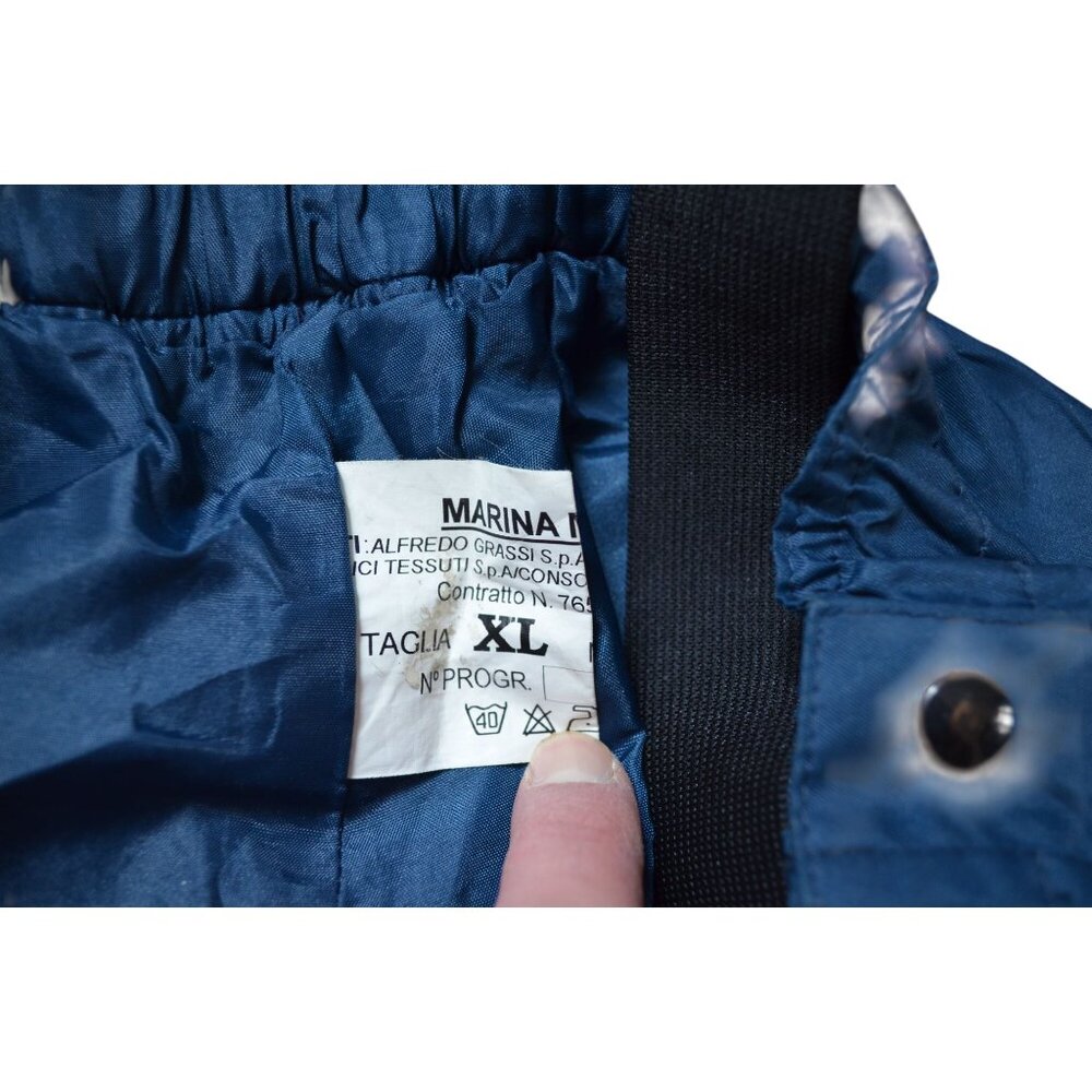 Italian Navy Bibs Military Surplus Size XL Italy Waterproof Rain Pants - Picture 4 of 8